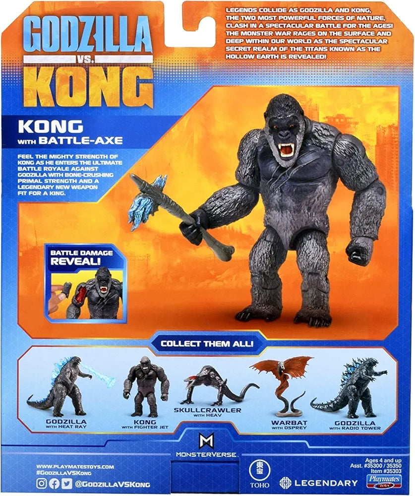 Godzilla vs. Kong 6" Hong Kong Battle Kong Action Figure by Playmates Toys