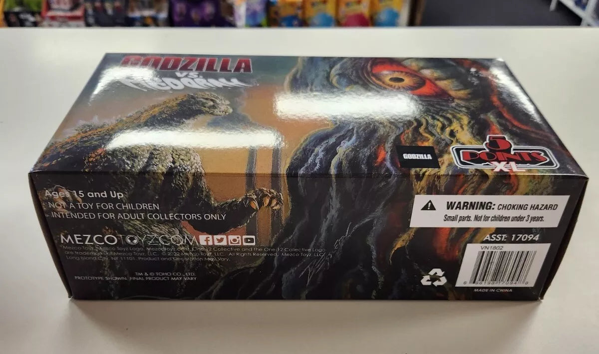 Godzilla vs. Hedorah (1971) Three Figure Boxed Set - 5 Points XL by Mezco Toyz