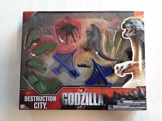 Bandai Godzilla 2014 Destruction City Playset